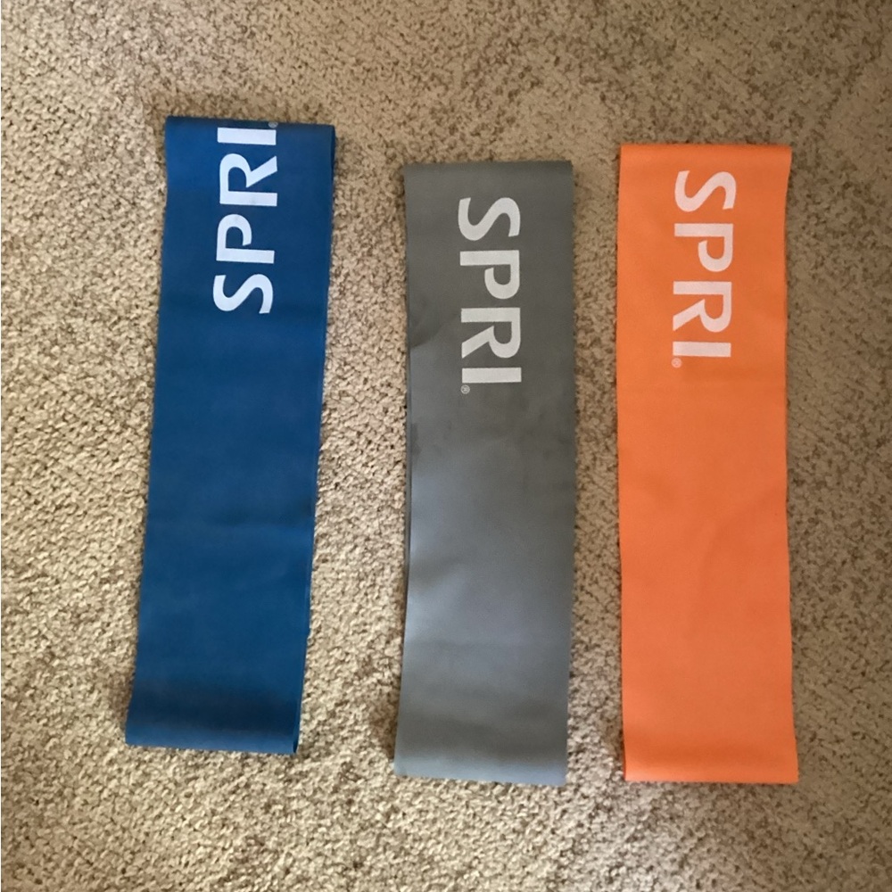 SPRI Resistance Bands Set - Blue, Gray, Orange